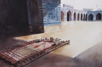 Ishfaq Ali, 14 x 21 Inch, Water Color on Paper, Cityscape Painting, AC-ISQ-015